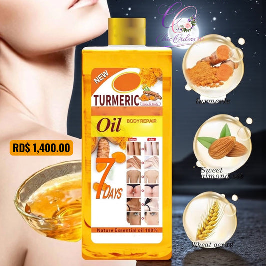 ACEITE CORPORAL DE CÚRCUMA TUMERIC,ACEITE SUPER BLANQUEADOR